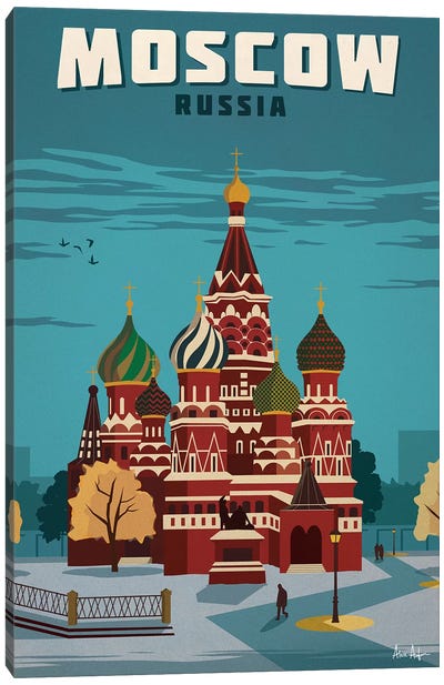 Moscow Canvas Art Print - IdeaStorm Studios