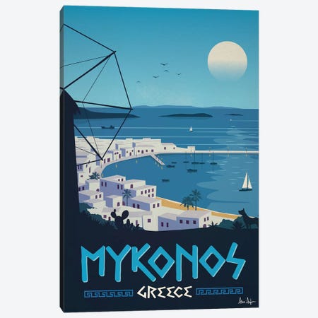 Mykonos Canvas Print #IDS42} by IdeaStorm Studios Canvas Art