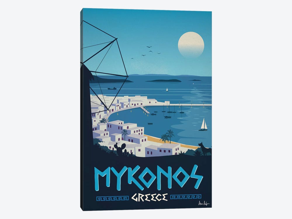 Mykonos by IdeaStorm Studios 1-piece Canvas Artwork