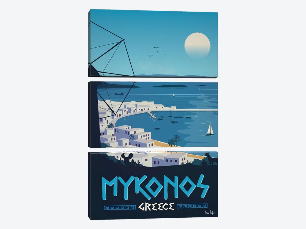 Mykonos by IdeaStorm Studios 3-piece Canvas Wall Art