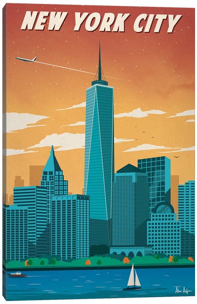 New York City II Canvas Art Print - New York City Travel Posters