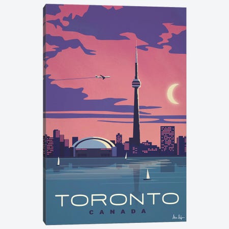 Toronto Canvas Print #IDS47} by IdeaStorm Studios Art Print