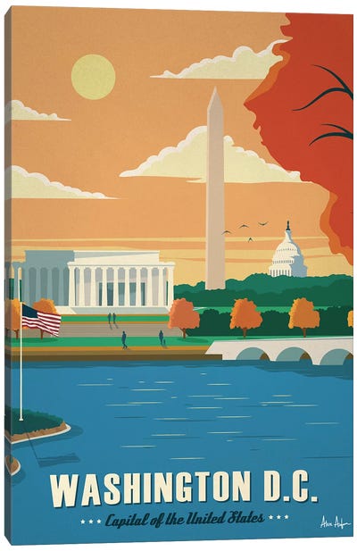 Washington D.C. Canvas Art Print - Washington DC Skylines