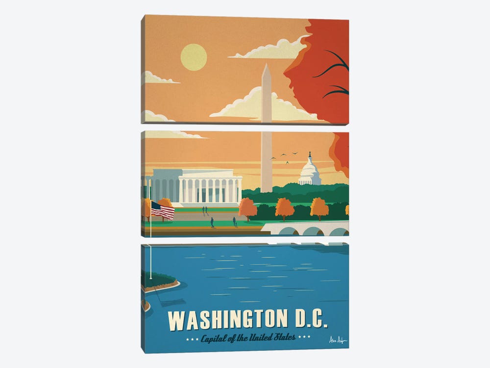 Washington D.C. by IdeaStorm Studios 3-piece Canvas Art