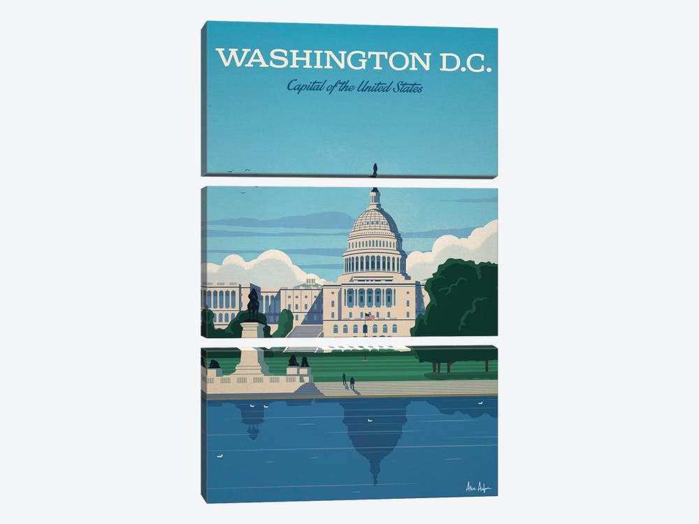 Washington D.C. Capitol by IdeaStorm Studios 3-piece Canvas Print