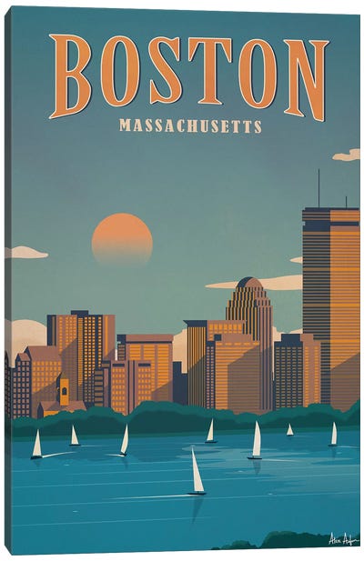 Boston Canvas Art Print - Urban Art