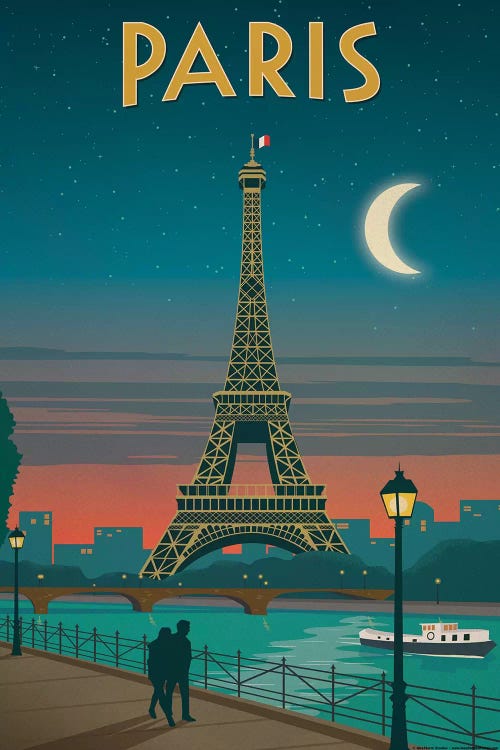 Paris Moonlight by IdeaStorm Studios wall art