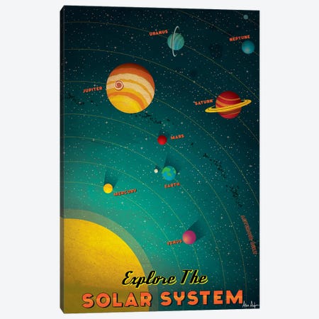 Solar System Canvas Print #IDS52} by IdeaStorm Studios Canvas Print