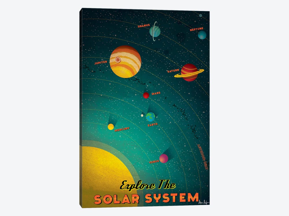 Solar System by IdeaStorm Studios 1-piece Art Print