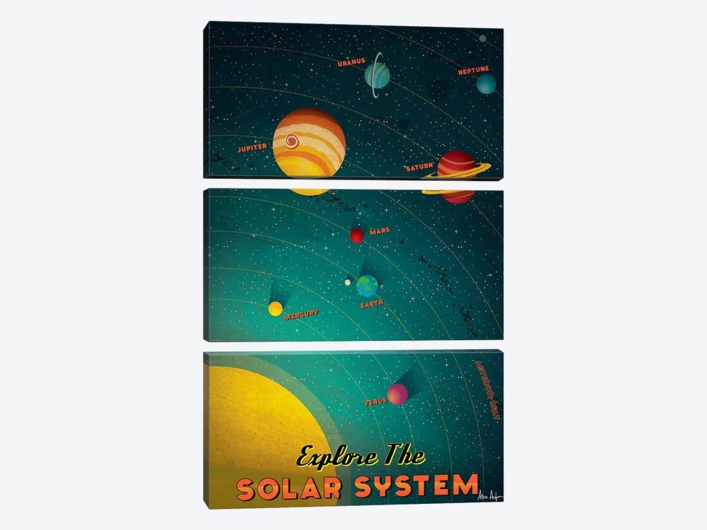 Solar System by IdeaStorm Studios 3-piece Art Print