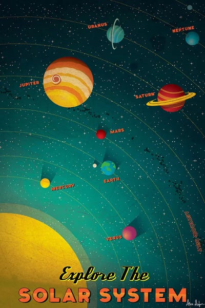 Kids Astronomy & Space Art: Solar System by IdeaStorm Studios