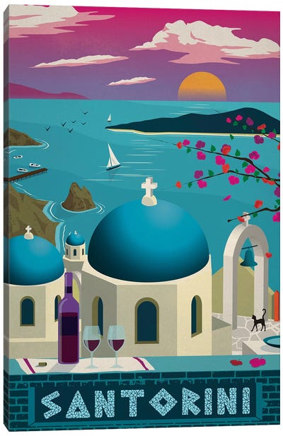 Santorini Canvas Art Print - Europe Art