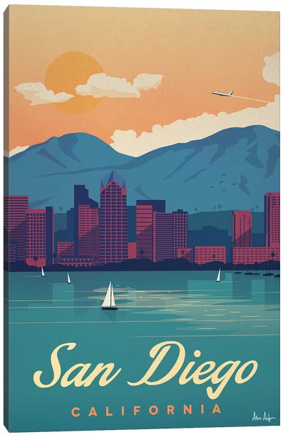 San Diego Canvas Art Print - Posters