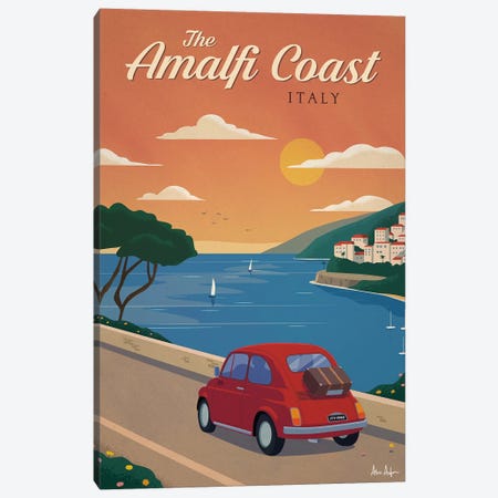 Amalfi Coast Canvas Print #IDS58} by IdeaStorm Studios Canvas Art Print