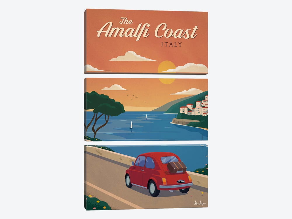 Amalfi Coast by IdeaStorm Studios 3-piece Canvas Art Print