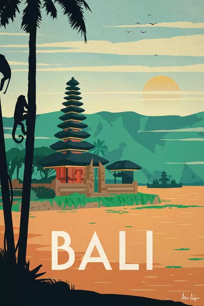 Bali by IdeaStorm Studios framed canvas print
