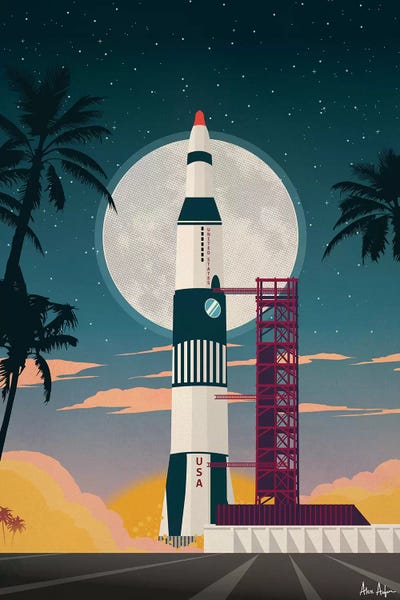 Kids Astronomy & Space Art: Cape Canaveral by IdeaStorm Studios