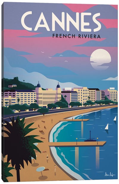 Cannes Canvas Art Print - France Art