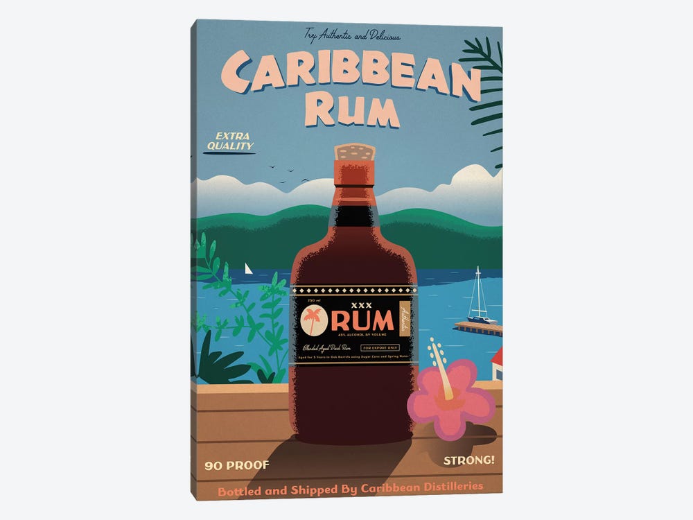 Caribbean Rum by IdeaStorm Studios 1-piece Canvas Print