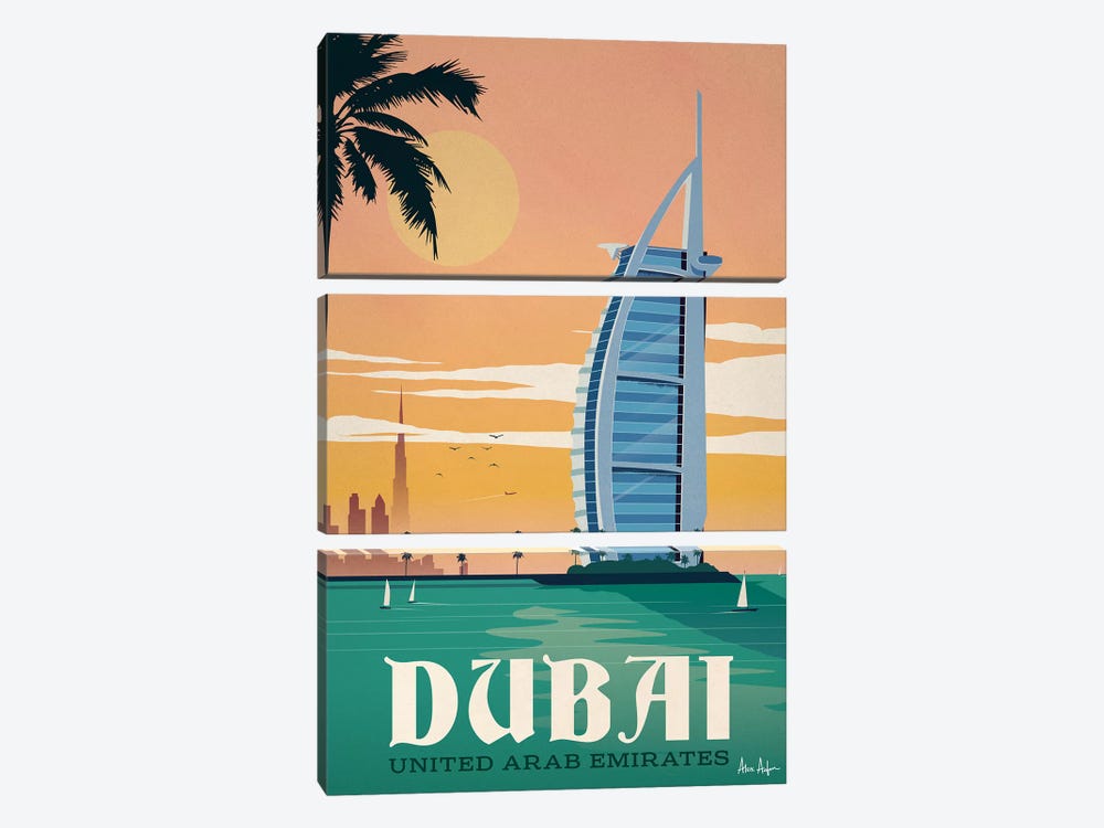 Dubai 3-piece Canvas Print