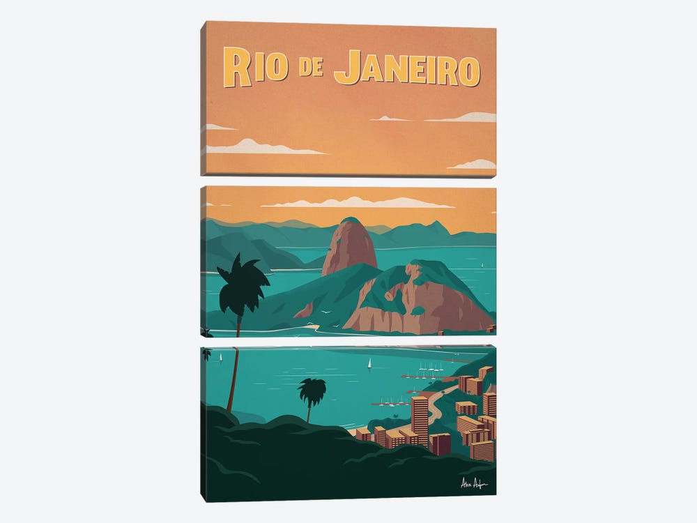 Rio De Janiero by IdeaStorm Studios 3-piece Canvas Artwork