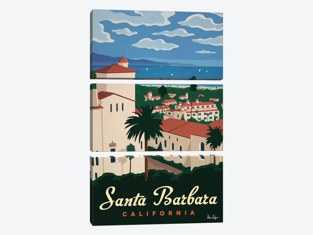 Santa Barbera by IdeaStorm Studios 3-piece Canvas Print