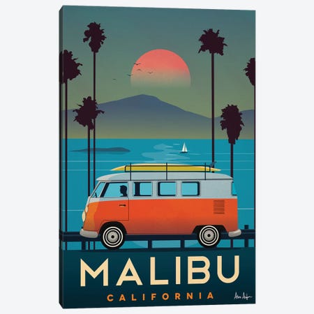 Malibu Canvas Print #IDS76} by IdeaStorm Studios Canvas Wall Art