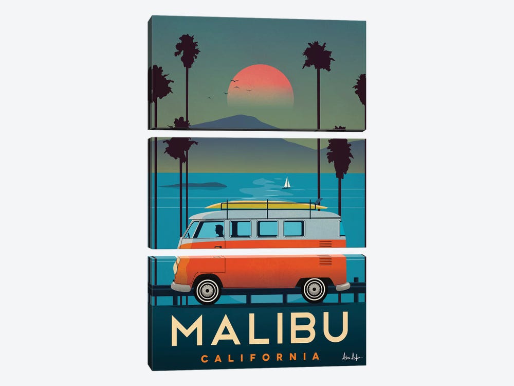 Malibu by IdeaStorm Studios 3-piece Canvas Art Print