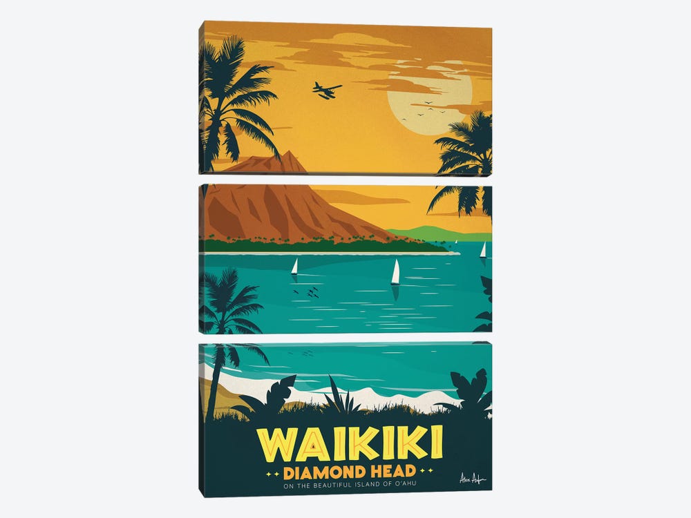 Waikiki by IdeaStorm Studios 3-piece Canvas Wall Art