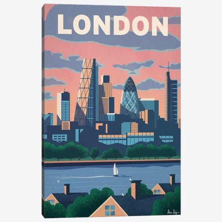 Modern London Canvas Print #IDS79} by IdeaStorm Studios Art Print