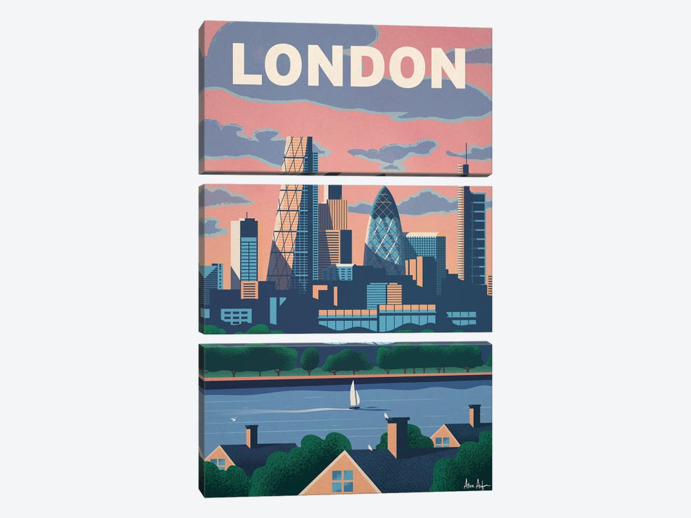 Modern London by IdeaStorm Studios 3-piece Canvas Artwork