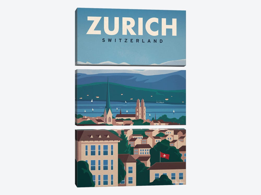 Zurich by IdeaStorm Studios 3-piece Canvas Art Print