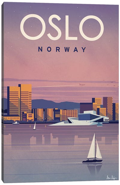 Oslo Canvas Art Print - Norway Art