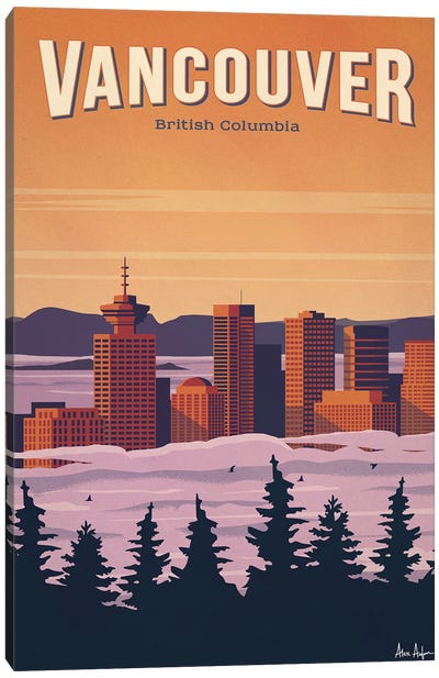 Vancouver Canvas Art Print - British Columbia Art