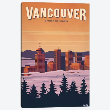 Vancouver Canvas Print #IDS88} by IdeaStorm Studios Canvas Art