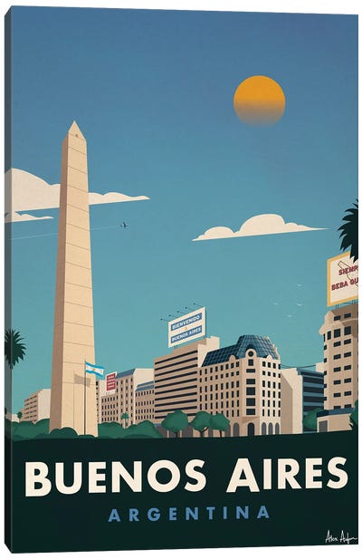 Buenos Aires Canvas Art Print - Cloud Art