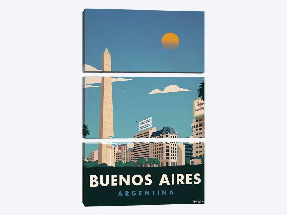 Buenos Aires by IdeaStorm Studios 3-piece Canvas Print