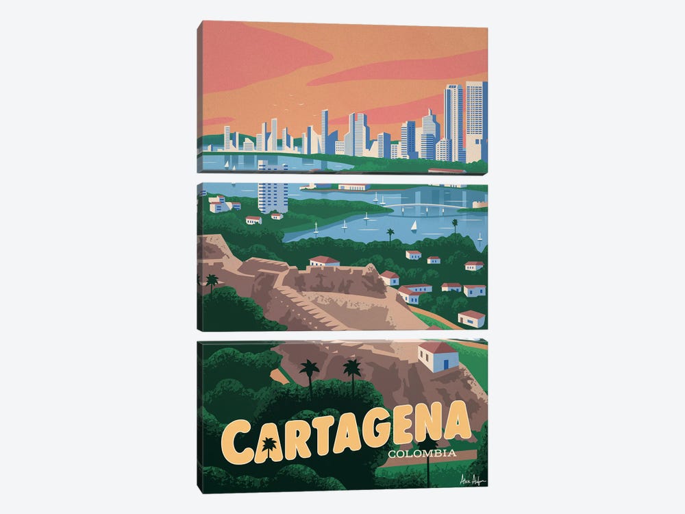 Cartagena by IdeaStorm Studios 3-piece Canvas Artwork