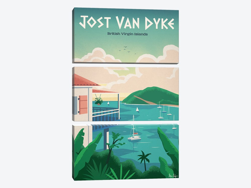 Jost Van Dyke by IdeaStorm Studios 3-piece Canvas Wall Art
