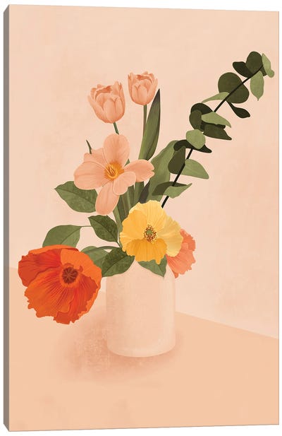 Flower Bouquet Canvas Art Print - ItsFunnyHowww