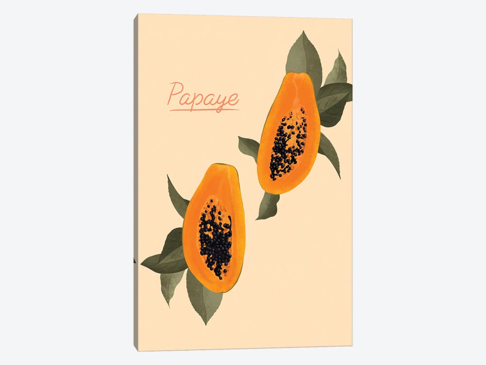 Papaya by ItsFunnyHowww 1-piece Canvas Art
