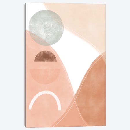 Pastel Shapes Canvas Print #IFH59} by ItsFunnyHowww Art Print