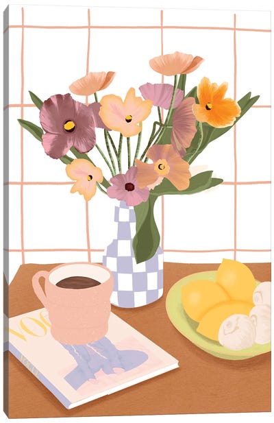English Breakfast Canvas Art Print - ItsFunnyHowww