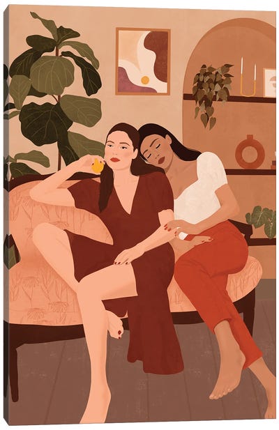 Lovers Canvas Art Print - For Your Better Half