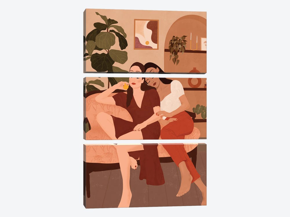 Lovers by ItsFunnyHowww 3-piece Canvas Print