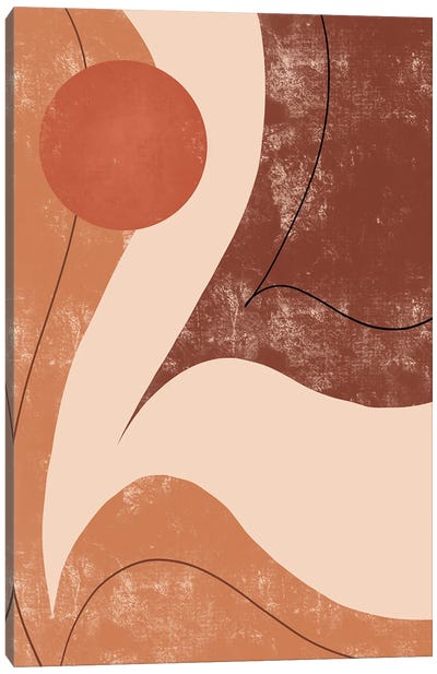 Abstract Shapes II Canvas Art Print - ItsFunnyHowww