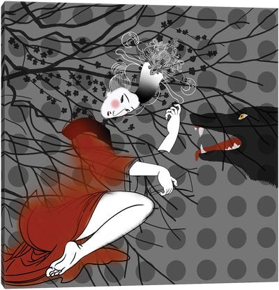 Little Red Riding Hood Canvas Art Print - Irina Greciuhina