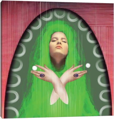 Green Goddess Canvas Art Print - Irina Greciuhina