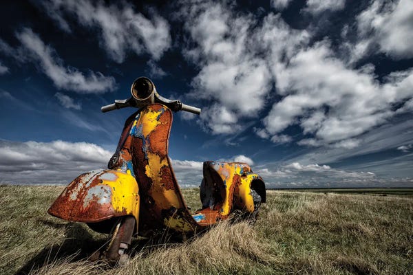 Scooters: Yellow Scooter by Þorsteinn H. Ingibergsson