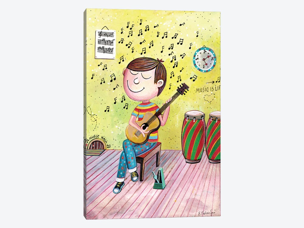 Young Guitarist by Irene Goulandris 1-piece Canvas Wall Art